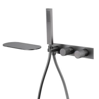 Встраиваемый смеситель для ванны ABBER Rund AF8731NG никель